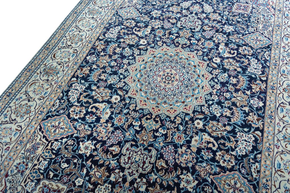 Nain – Bardzo delikatny perski dywan z jedwabiem - Dywan - 305 cm - 202 cm #3.1