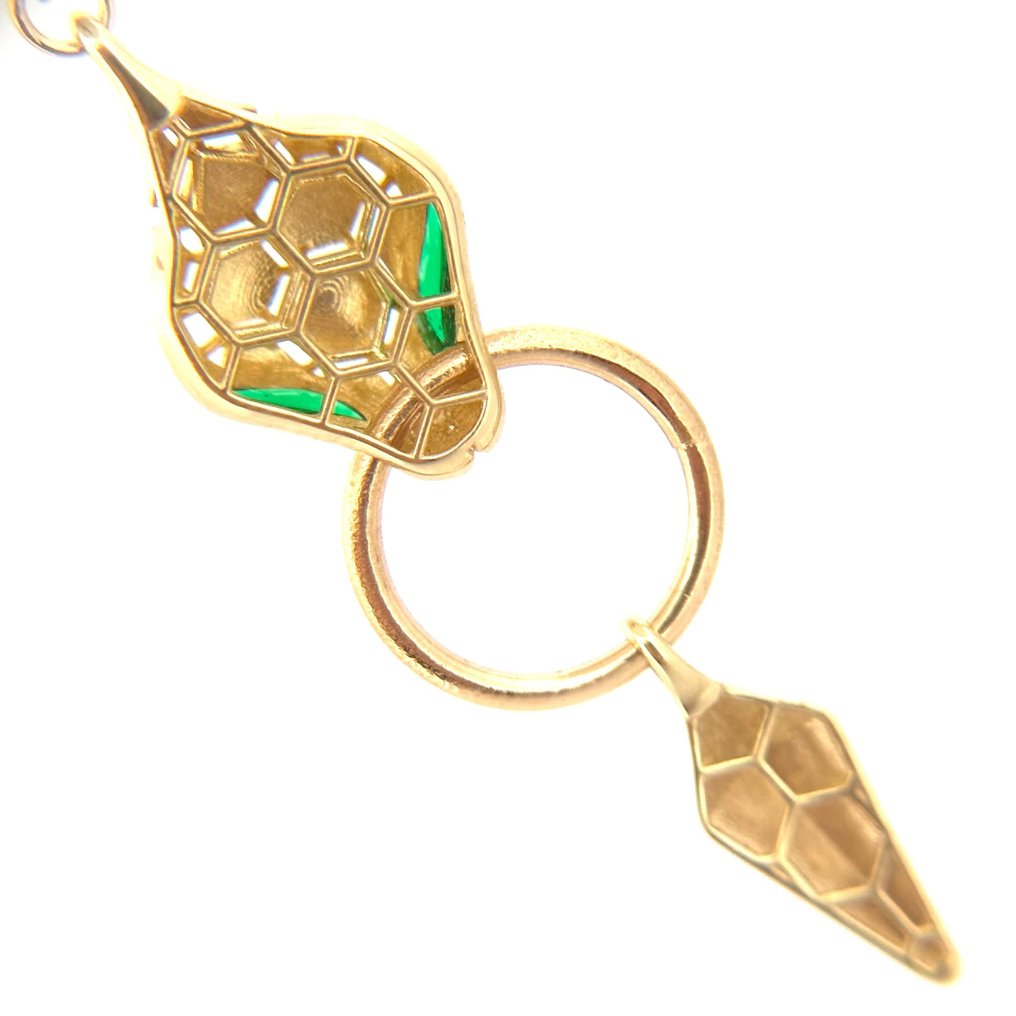 Handmade - Drop fülbevaló - 4.5 g - 18 kt. Sárga arany #3.2