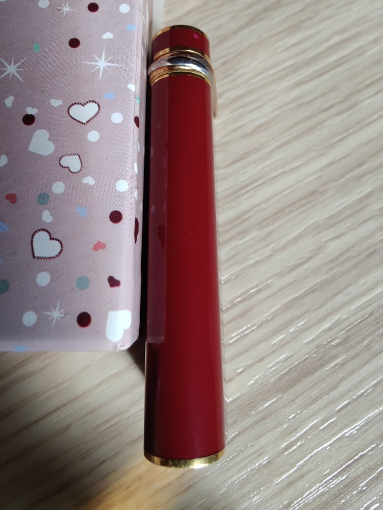 Cartier - Lighter - Gold-plated, Burgundy Chinese lacquer #2.1