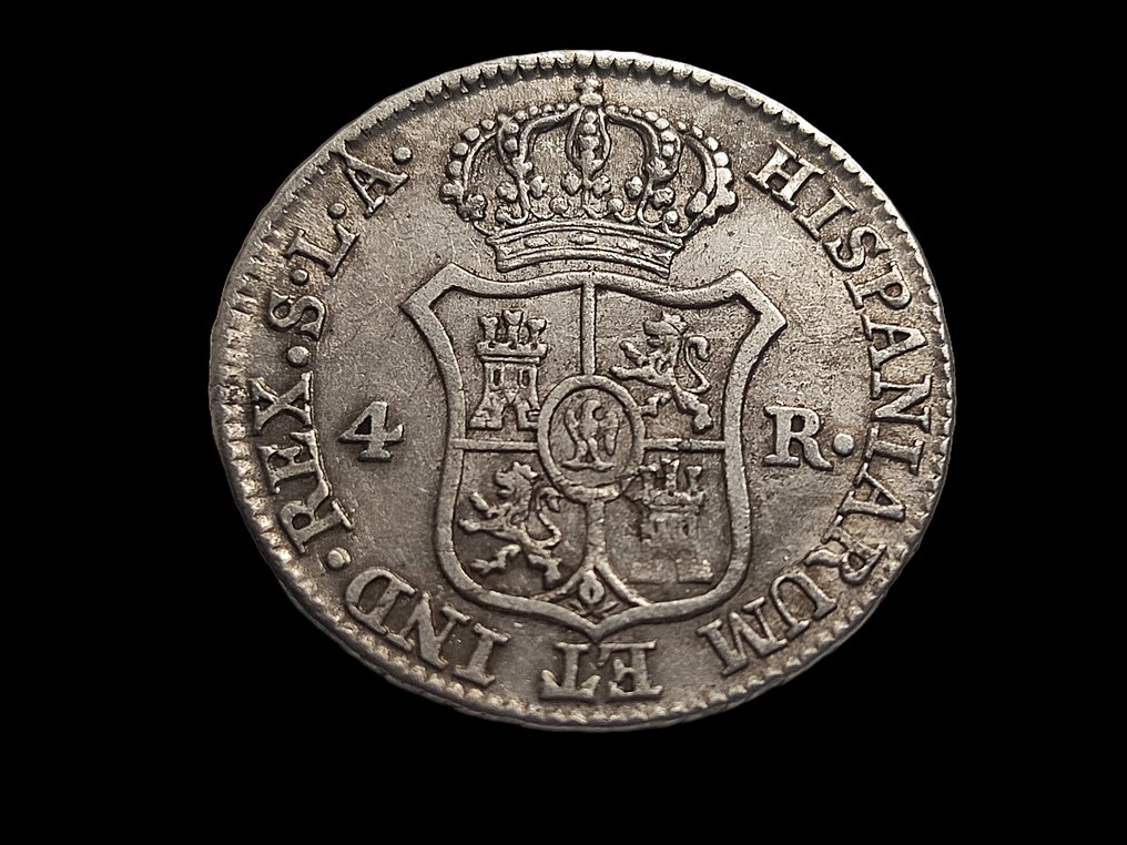 España. José Napoleón (1808-1813). 4 Reales 1812 Sevilla LA #2.1