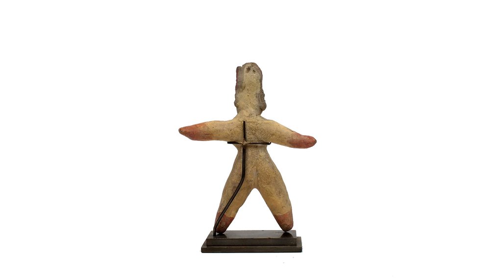 mesoamerikansk; Tlatilco Terrakotta Solid keramisk antropomorf kvindelig figur / mesoamerikansk; Tlatilco - 17.5 cm #3.1