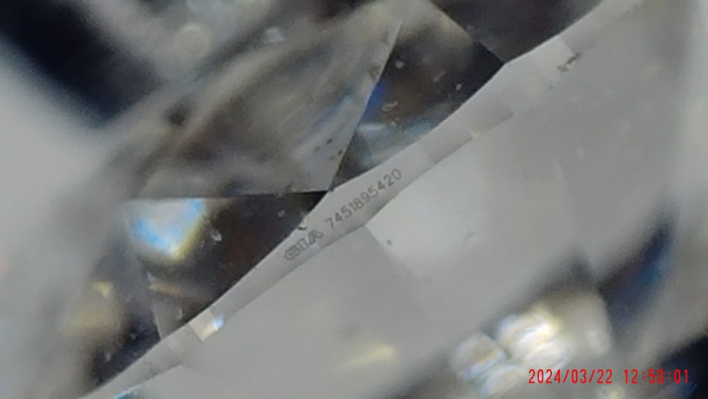 Diamante - 0.31 ct - Brillante, Rotondo - D (incolore) - IF (Internamente Perfetto) #3.2