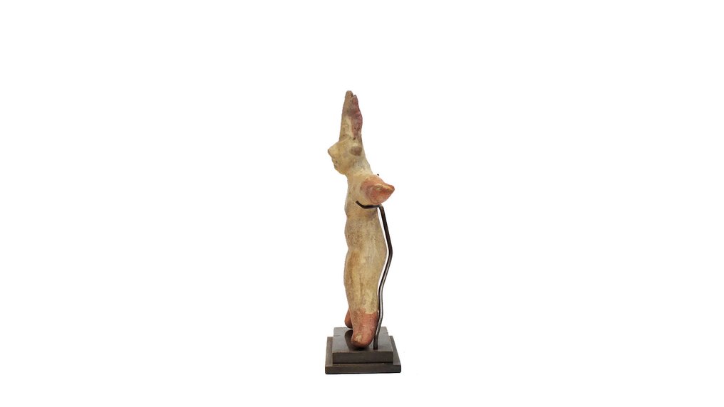 Mésoaméricain ; Tlátilco Terre cuite Figurine féminine anthropomorphe en céramique solide / Mésoaméricaine ; Tlátilco - 17.5 cm #2.2