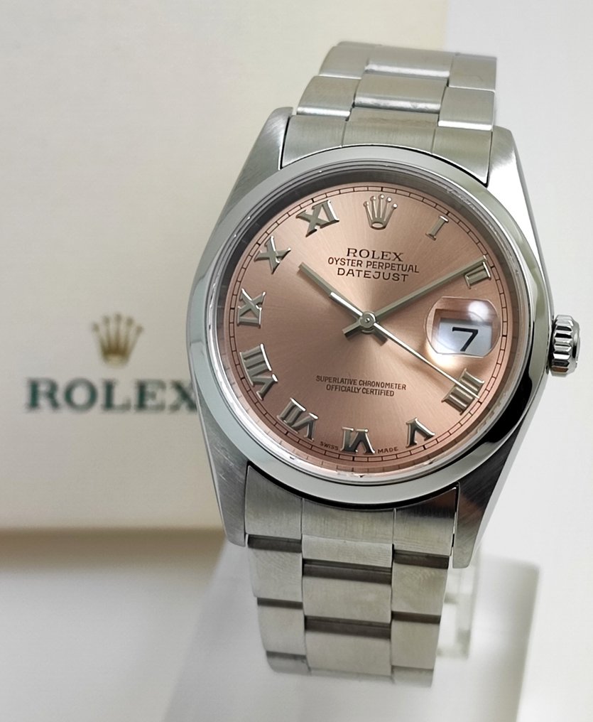 Rolex - Oyster Perpetual Datejust - Salmon Roman Dial - 16200 - 男士 - 2000-2010 #2.1