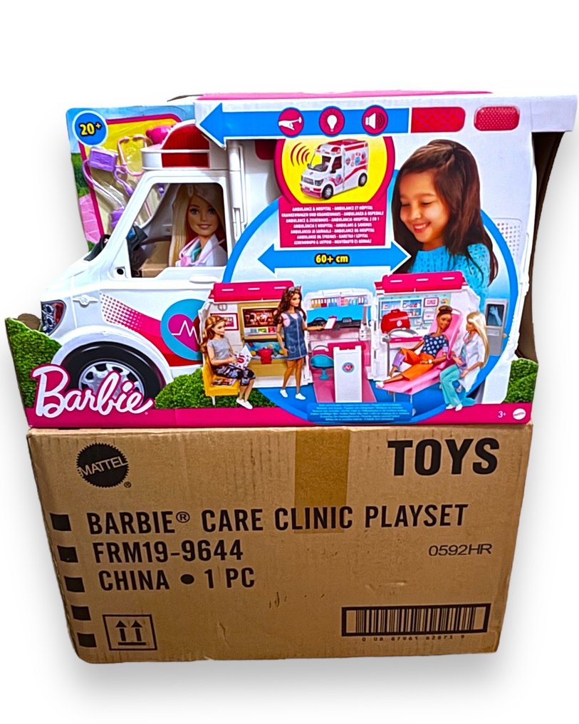 Mattel  - Barbie dukke Barbie Ambulance Care + Clinic - 2020+ #1.1