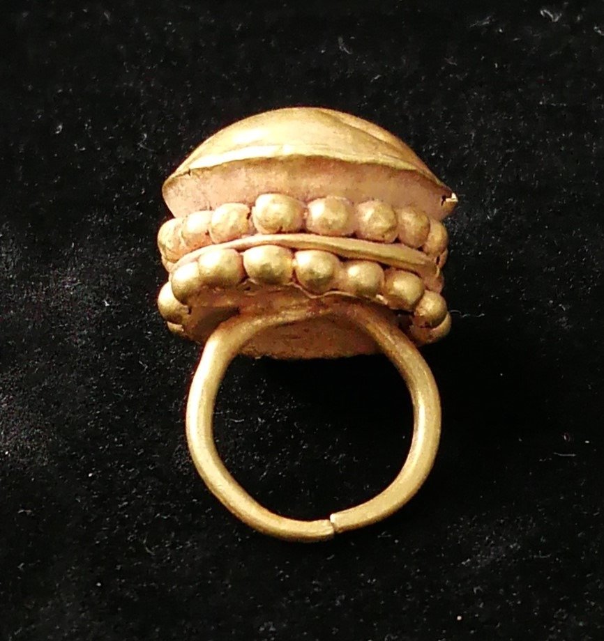 Nyugat-ázsiai Arany Díszített gyűrű vagy ékszerelem - 24 mm #2.1
