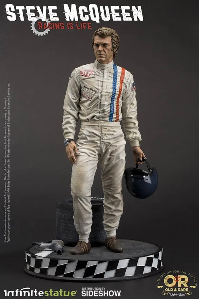 玩具人偶 - Steve McQueen "King Of Cool" Statue "Le Mans" 1:6 Scale - Infinite Artist Proof -  #2.1