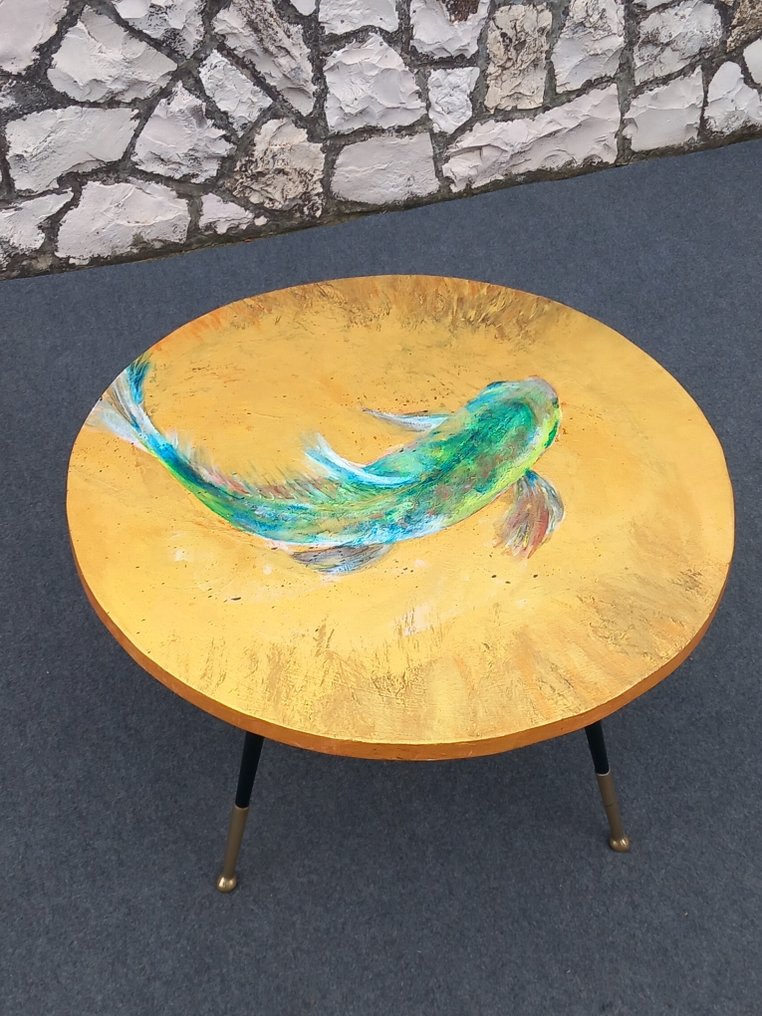 Delia Sforza - Centre table - Brass, Wood #1.2