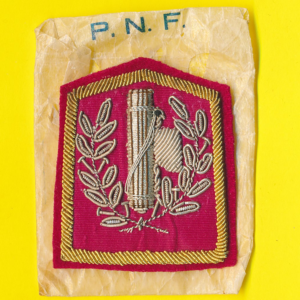Italy - Rank badge - Scudetto Fasci Femminili con bustina PNF - 20th - mid (WW II) #1.2
