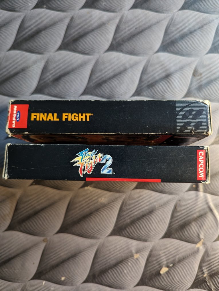 Nintendo - SNES - Final Fight 1 + Final Fight 2 - Super Nintendo NTSC USA - super Nintendo USA - Videospilssæt (2) - I original æske #3.1