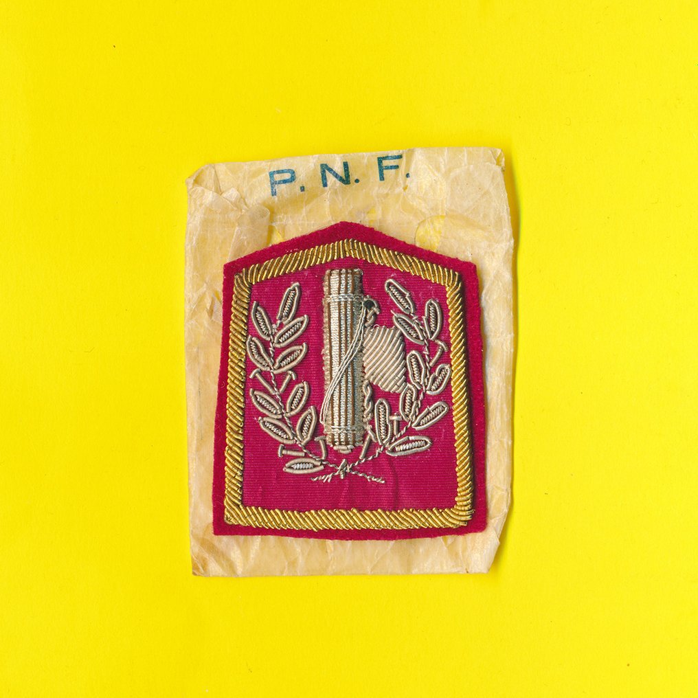 Italy - Rank badge - Scudetto Fasci Femminili con bustina PNF - 20th - mid (WW II) #1.1