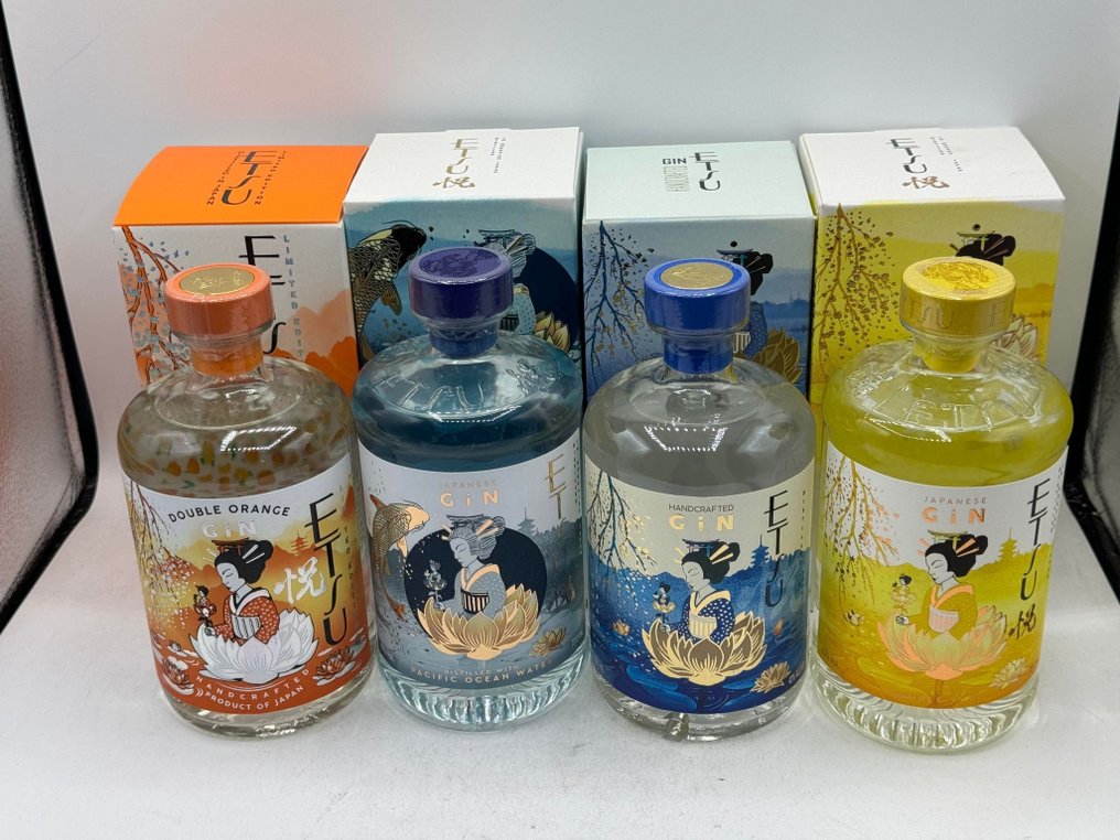 Etsu Japanese Gin - Double Orange + Double Yuzu + Pacific Ocean Water + Handcrafted  - 70厘升 - 4 瓶 #2.1
