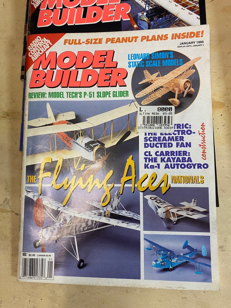 Lotto di riviste di modellismo aereo "Model Builder" (90 pezzi) in lingua inglese - 1998-1995 #2.1
