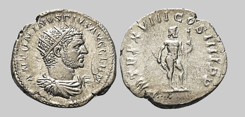 Imperio romano. Caracala (198-217 e. c.). Antoninianus 215 AD Rome #1.1