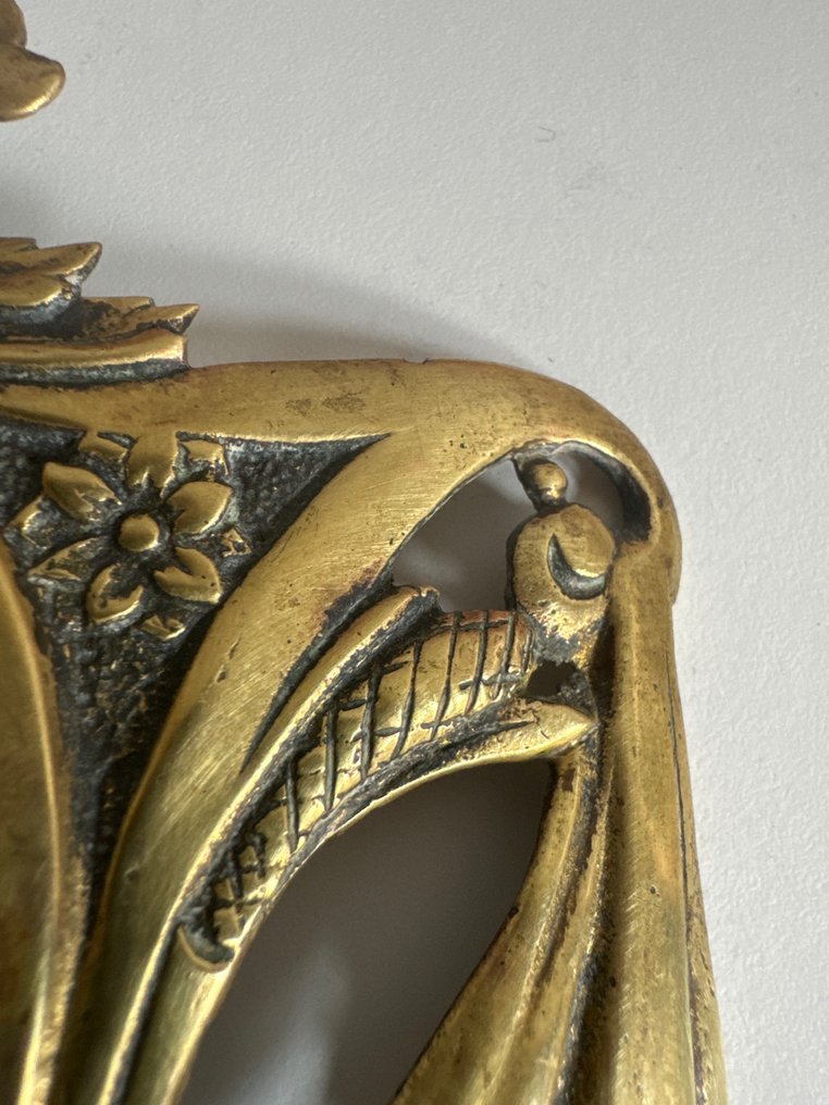 Moldura (2)- Par antigo francês, bronze  - Bronze #3.2