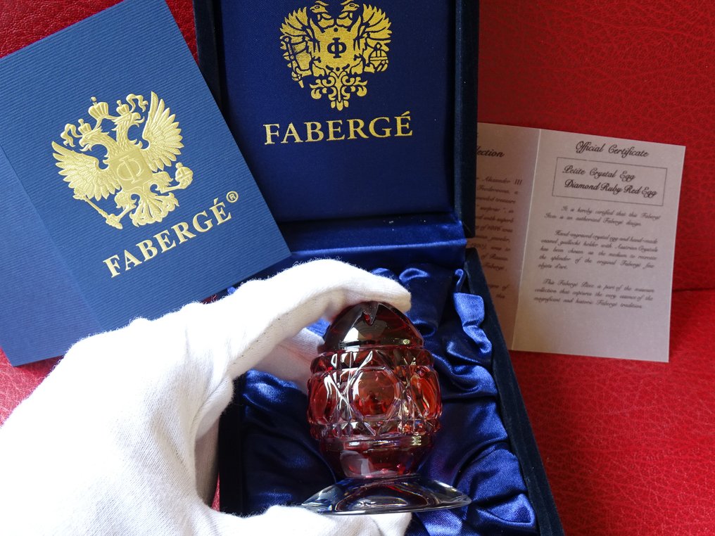 House of Fabergé - Statue - Romanov Coronation egg - Certificate of Authenticity and original box - Original eske med ørn, håndbehandlet #3.2