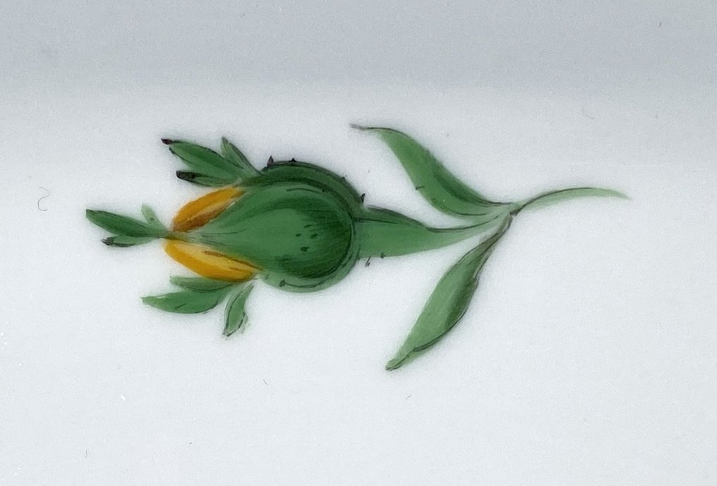 Meissen - Platter - Gelbe Rose D:28cm - Porcelain #2.2