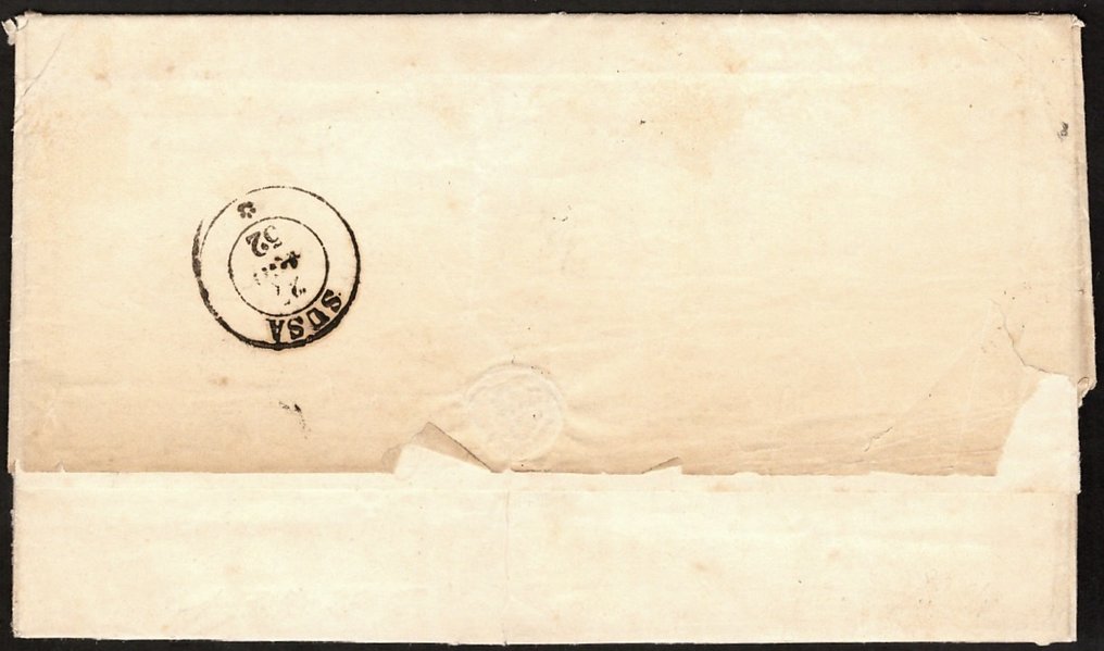 意大利古國－薩丁尼亞 1851 - 帶有 20 c 的字母。第一期 BDF IV 結轉 - Sassone 2 #2.2