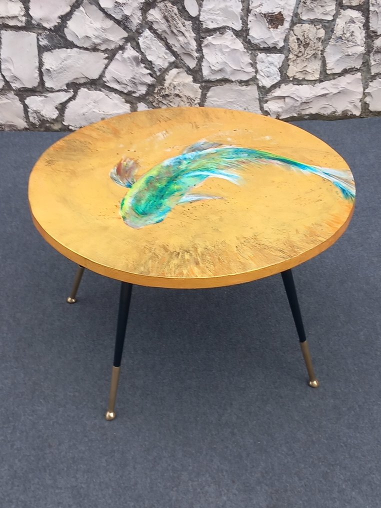 Delia Sforza - Centre table - Brass, Wood #1.1