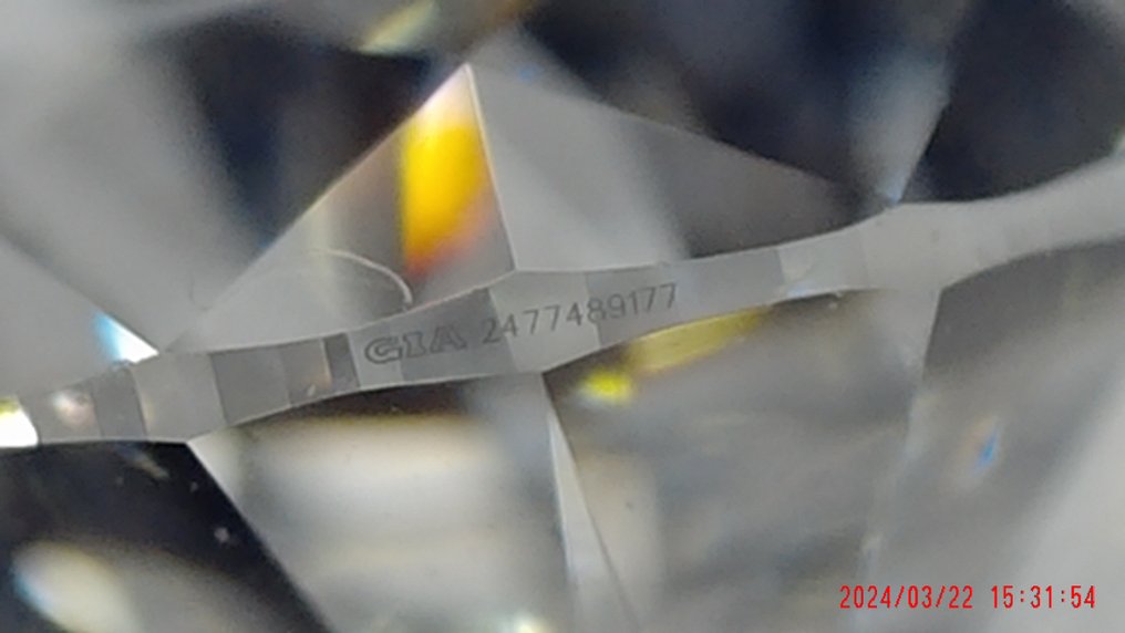 Diamond - 0.50 ct - Αχλάδι, Μπριγιάν - D (άχρωμο) - VVS2 #3.2