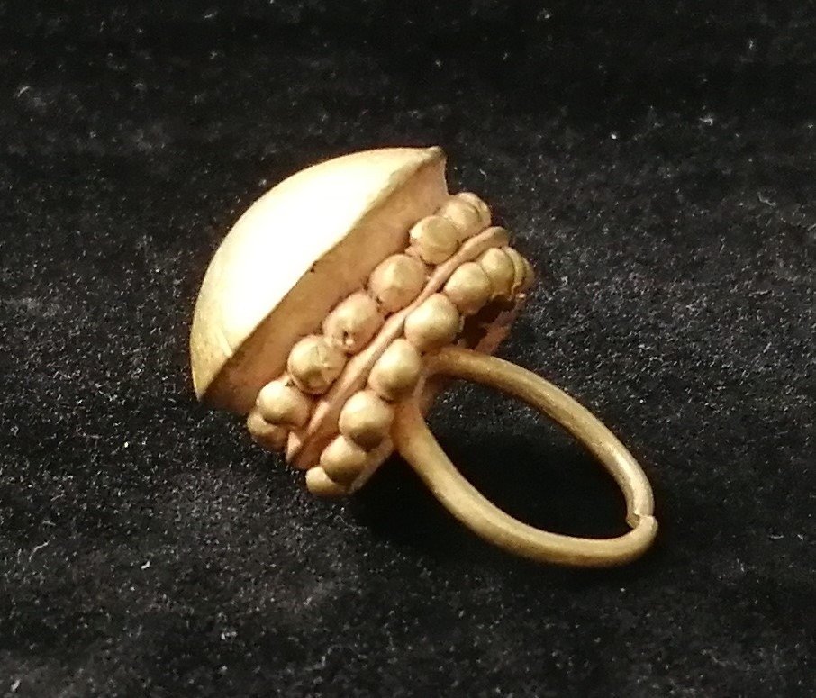 Nyugat-ázsiai Arany Díszített gyűrű vagy ékszerelem - 24 mm #1.1