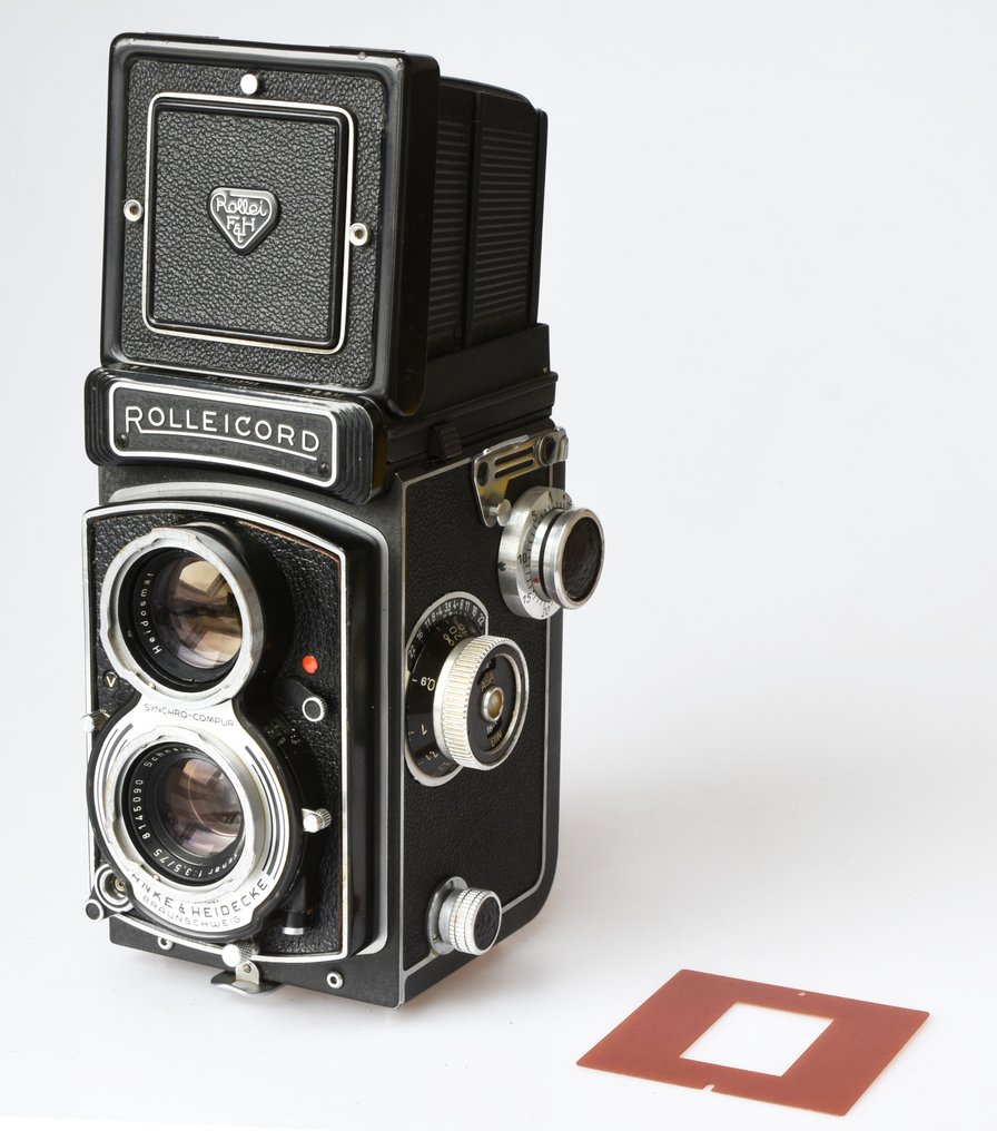 Rollei Rolleicord VB. type 1 (Xenar) met Rolleikin set voor kleinbeeld opnames Zweiäugige Spiegelreflexkamera (TLR) #1.1