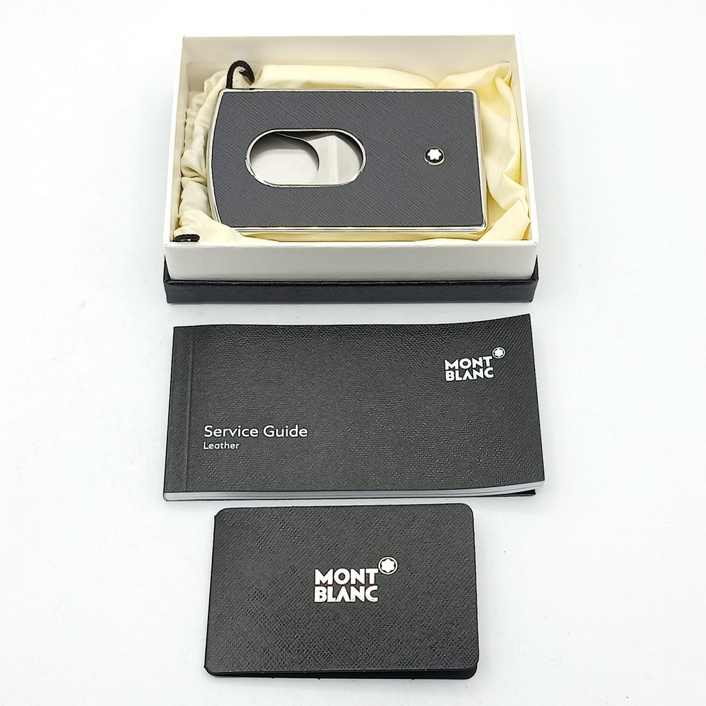 Montblanc Sartorial BCH Hardshell Dark grey Business Card Holder Porta cartoes Catawiki