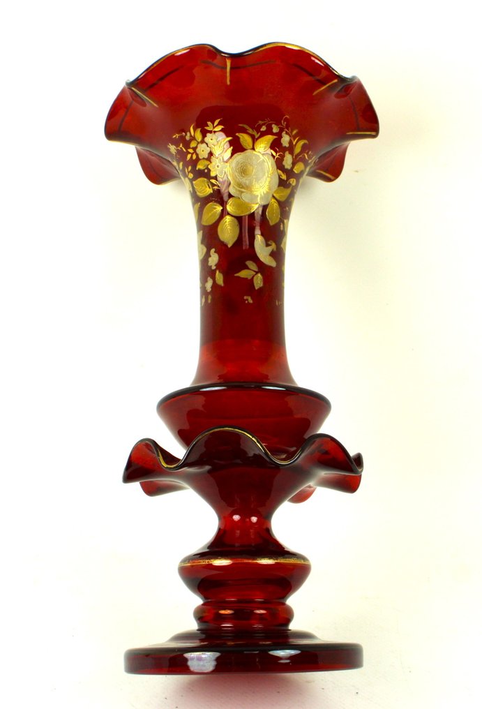 花盆 - 寶石紅吹製玻璃 - 玻璃 #1.1