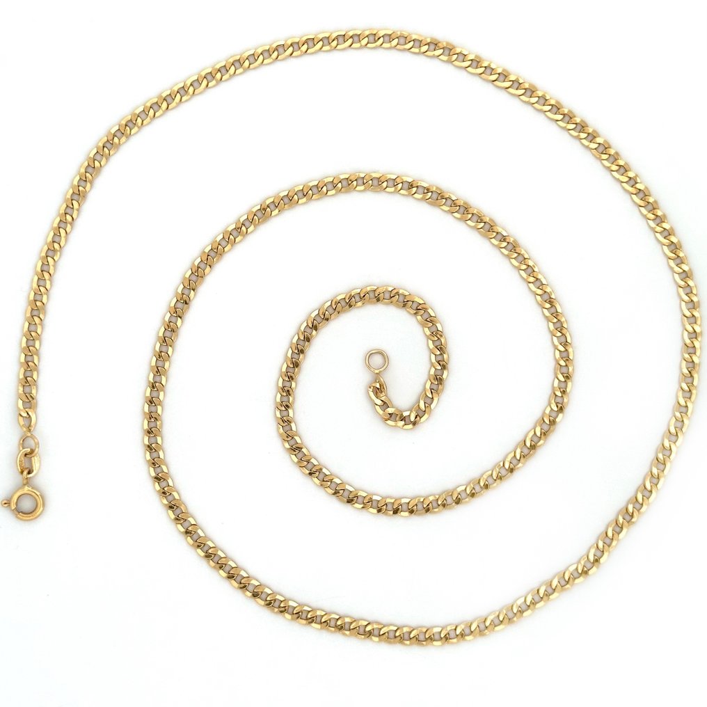 Zonder Minimumprijs - Handmade - Halsketting - 3.4 g - 18 karaat Geel goud #4.3