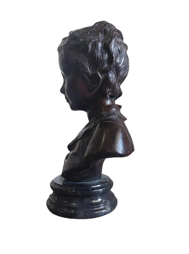 Dal modello di Houdon - Mellszobor, Alexandre Brongniart - 34 cm - Patinált bronz #1.2
