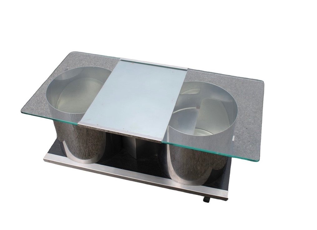 Acerbis - Lodovico Acerbis - Midtstilt bord - Glass #3.3