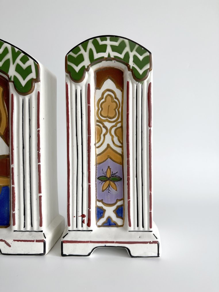 壁炉架时钟 -  艺术装饰 陶器 - 1920-1930 #3.2