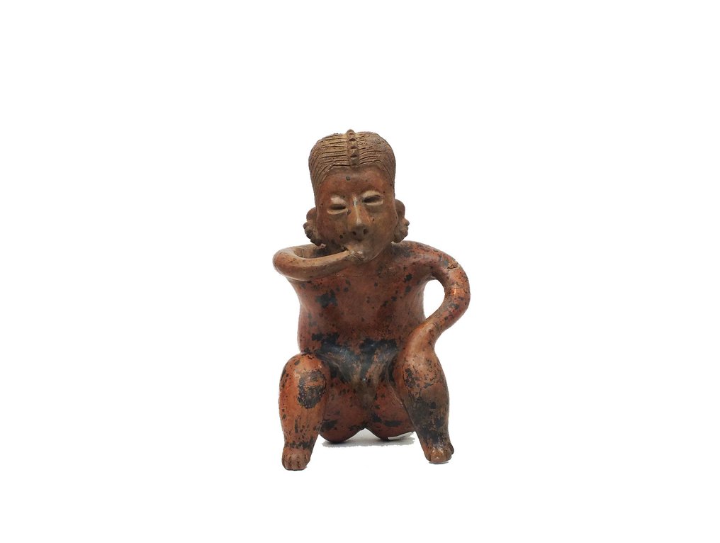 Jalisco/ Nayarit Terracotta Präkolumbianische Terrakottafigur aus der Nayarit-Kultur - 200 v. Chr. - 200 n. Chr. - 23 cm #2.1