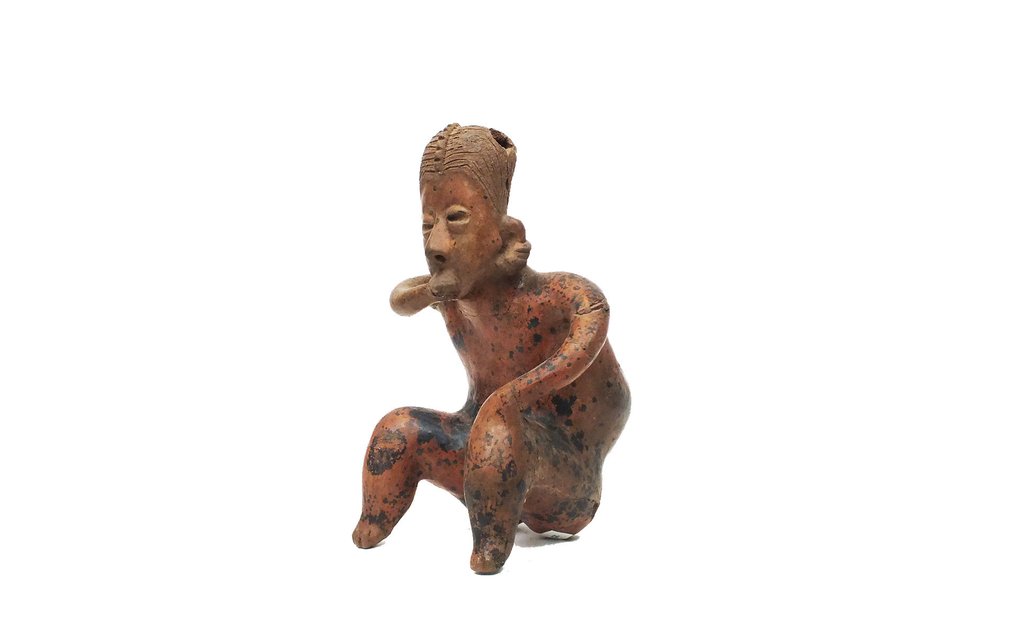 Jalisco/ Nayarit Terracotta Präkolumbianische Terrakottafigur aus der Nayarit-Kultur - 200 v. Chr. - 200 n. Chr. - 23 cm #1.1