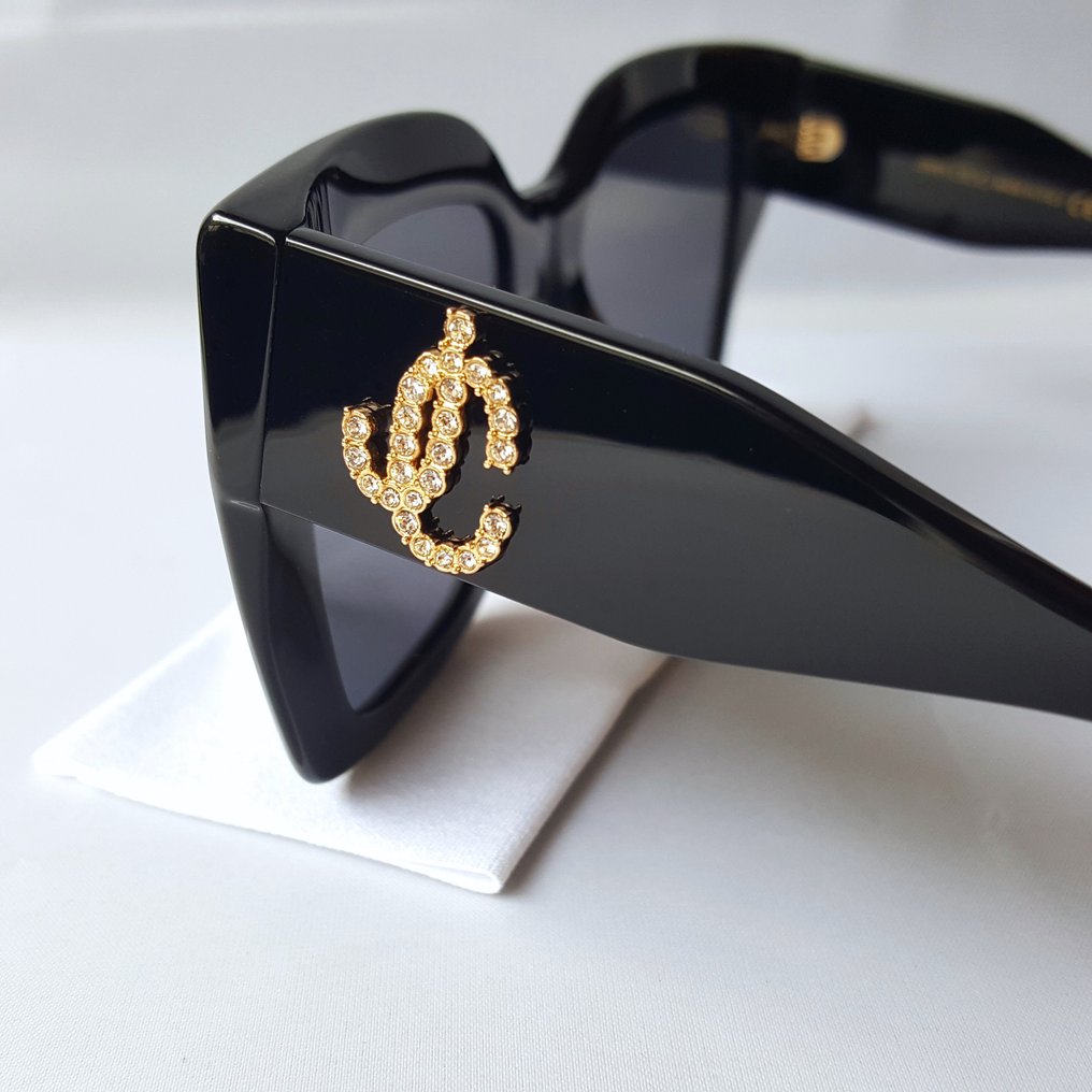 Jimmy Choo - Gold - Crystal Edition - Double Logo - New - Sonnenbrille #1.2