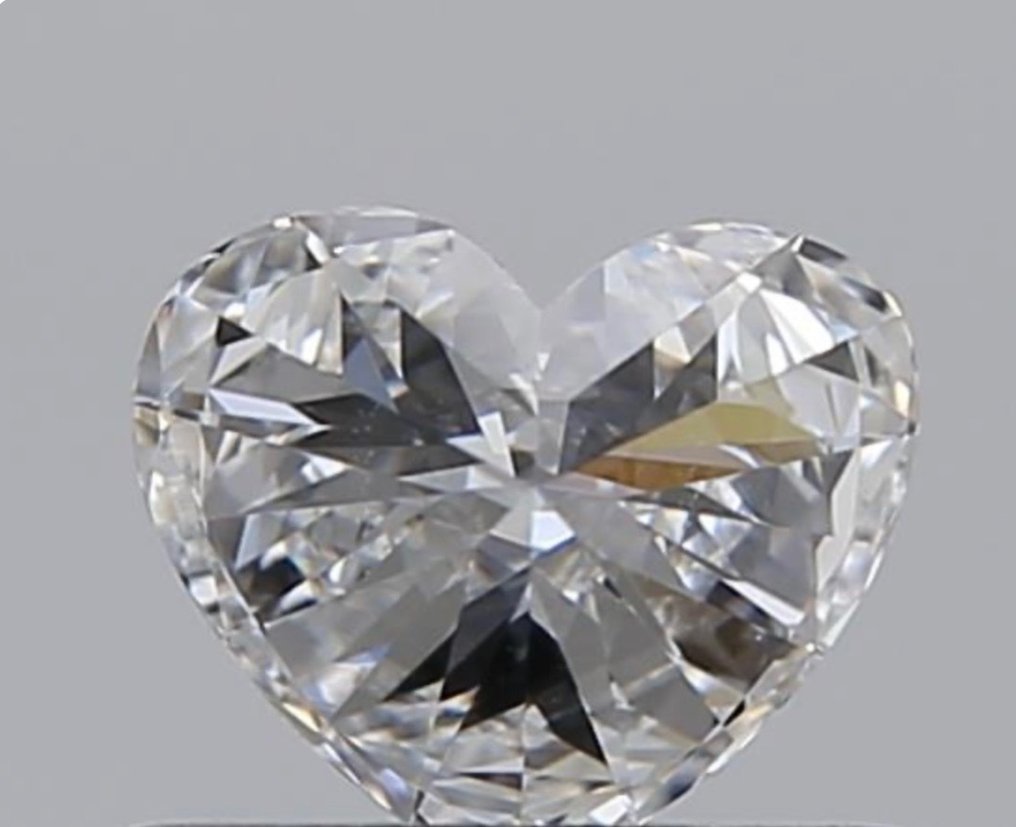 Diamant - 0.50 ct - Brilliant, Hjerte - E - VVS1, Ex Ex #2.2