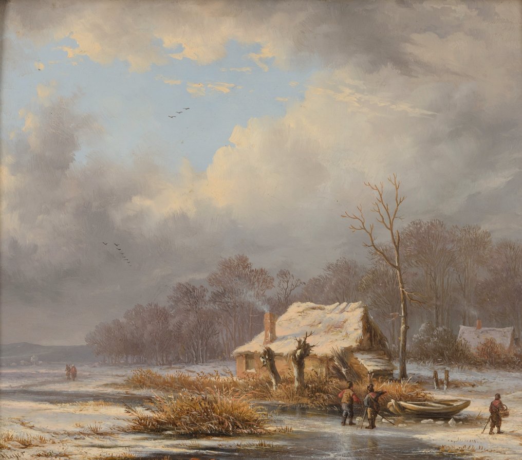 Louis Meyer (1809-1866) - Dutch winter scene #1.1
