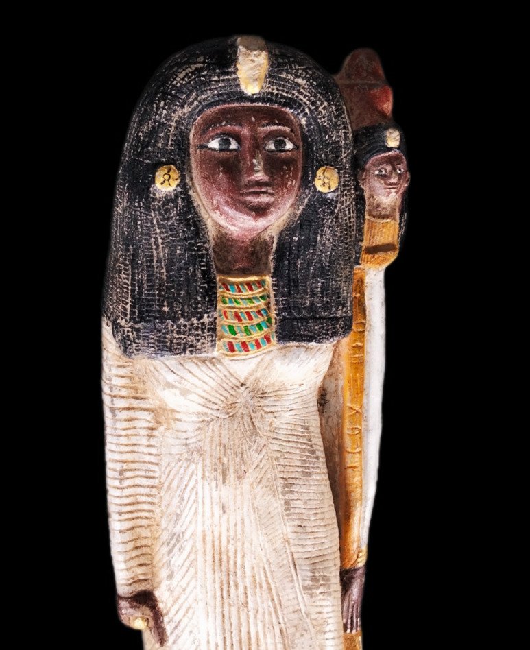 古埃及人的複製品 石 奈菲爾塔莉女王雕像 - 55 cm #2.1