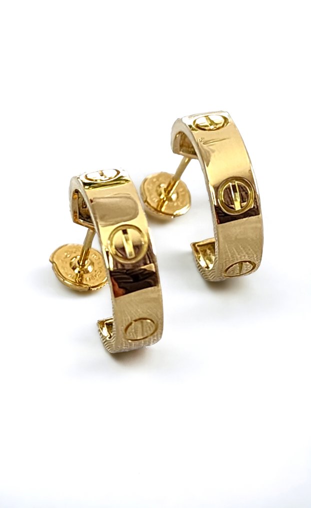 Cartier - Earrings - Love Cartier Love Earrings 18k Yellow Gold Women's Love Earrings #1.1