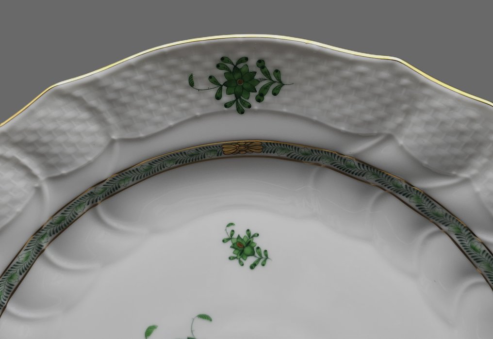 Herend - Fuente - Apponyi Verde - Porcelana #2.1