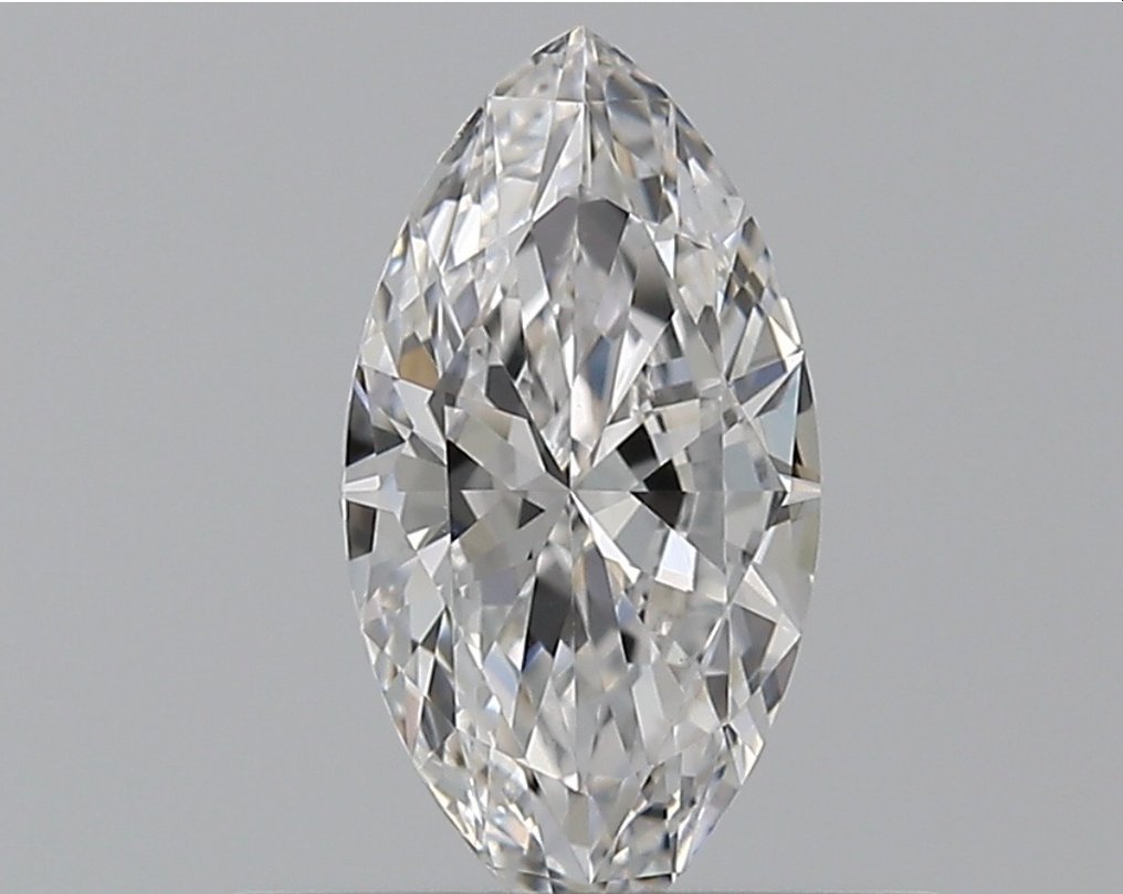 鑽石 - 0.40 ct - 明亮型, 欖尖形 - D (無色) - VS1 #1.1
