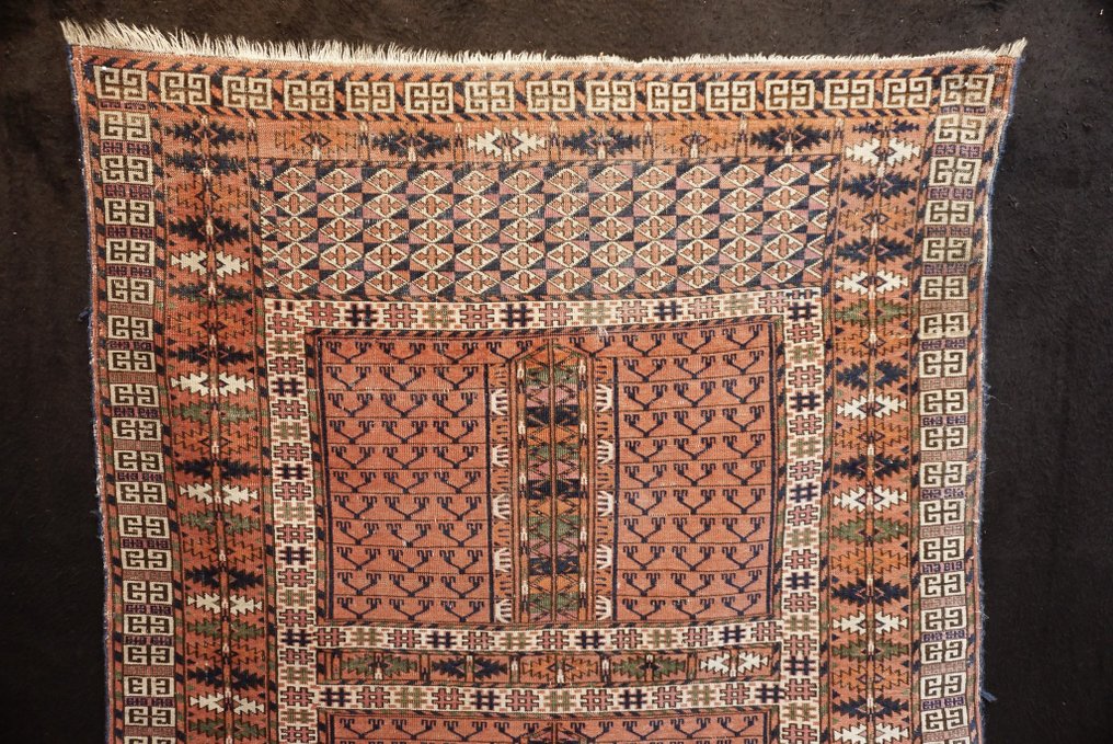 古董土库曼英语 - 小地毯 - 150 cm - 116 cm #1.2
