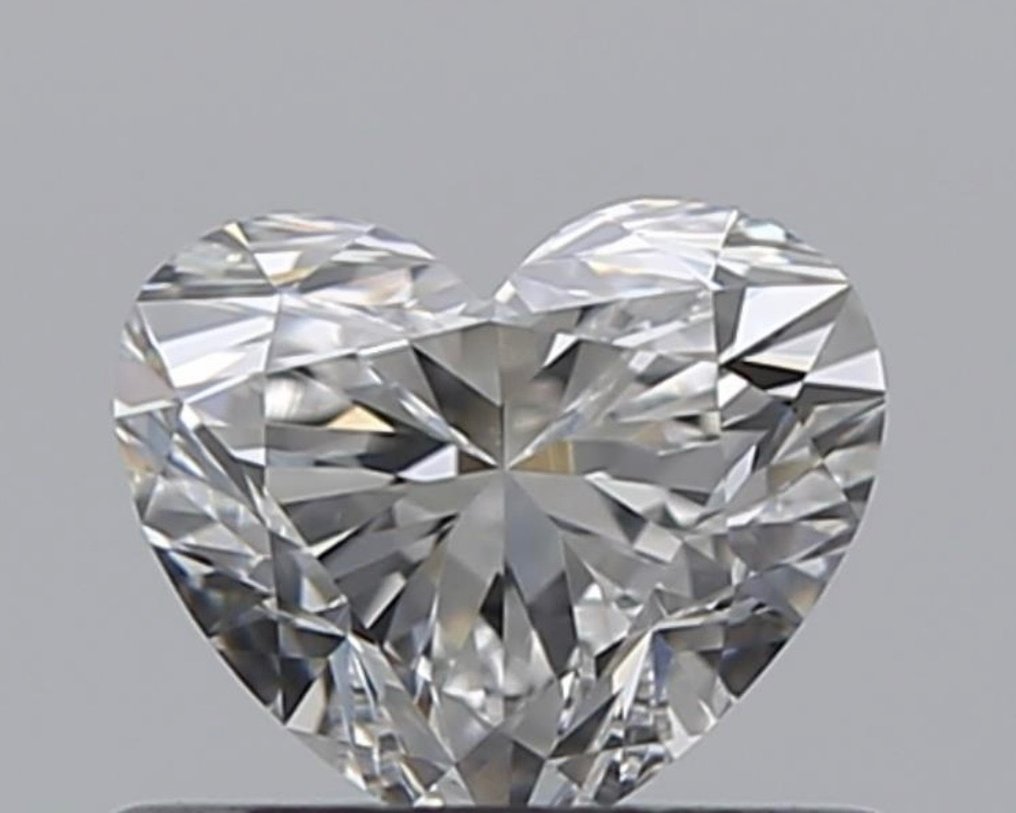 Diamant - 0.50 ct - Brilliant, Hjerte - E - VVS1, Ex Ex #1.1