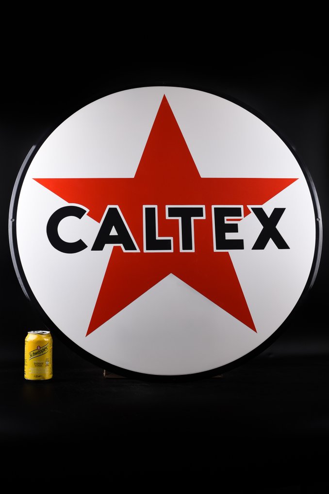 Sign - Caltex - XXXL CALTEX enamel sign, 780mm #1.1