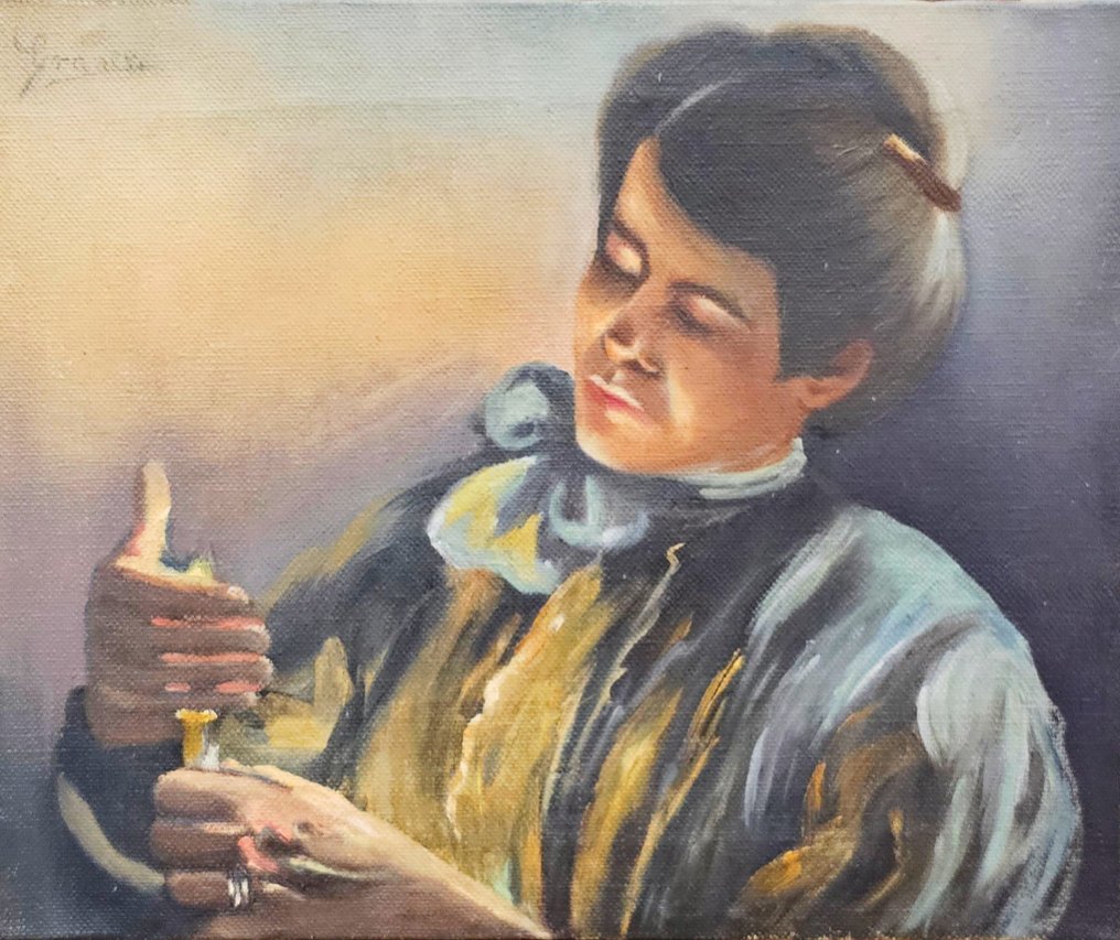 Lluís Graner Arrufi (1863- 1929) - Manner off - Retrato de una Dama - NO RESERVE #1.1