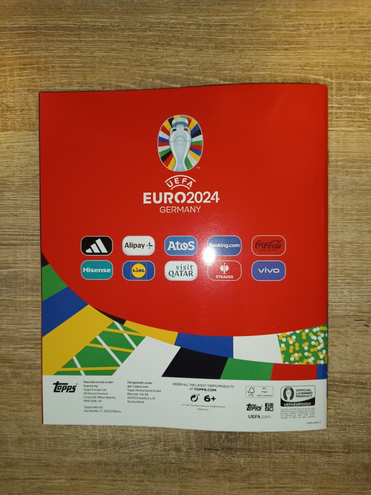 Variant Panini TOPPS Euro 2024 Album vuoto + set completo di
