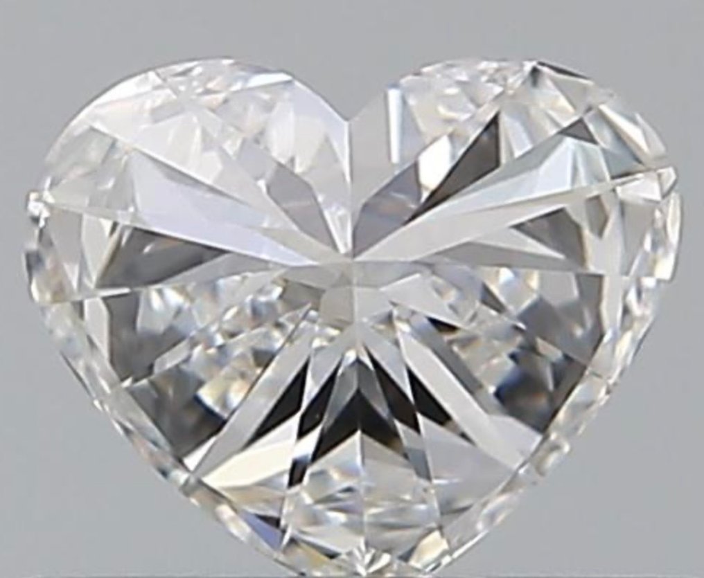 Diamante - 0.38 ct - Brillante, Cuore - D (incolore) - VVS1, Ex Ex #2.2