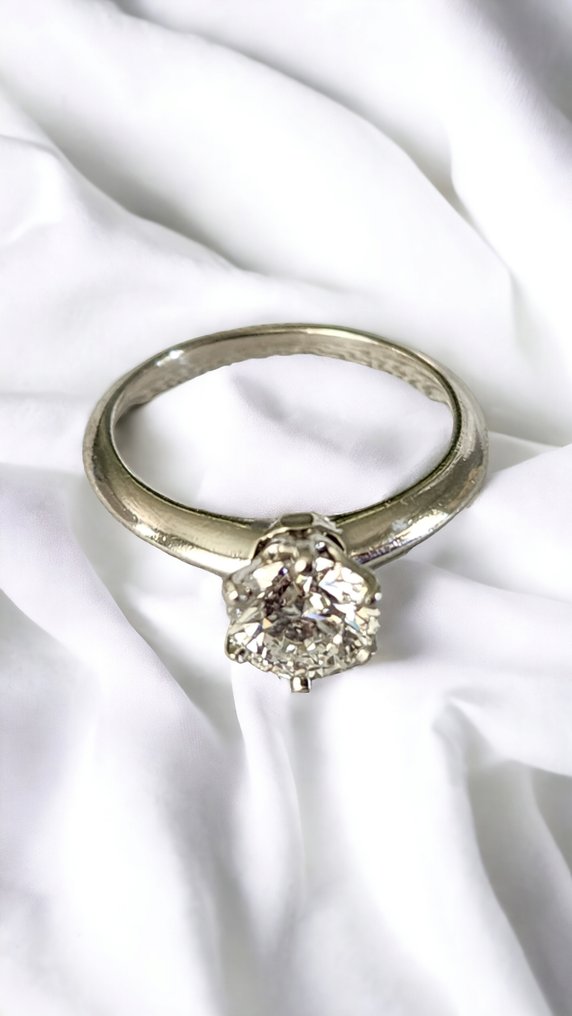 Tiffany & Co. - Pierścionek Tiffany & Co. Okrągły platynowy pierścionek zaręczynowy z diamentem 1,08 karata F/VS2 -  1.08ct. tw. Diament  (Naturalny) #3.2