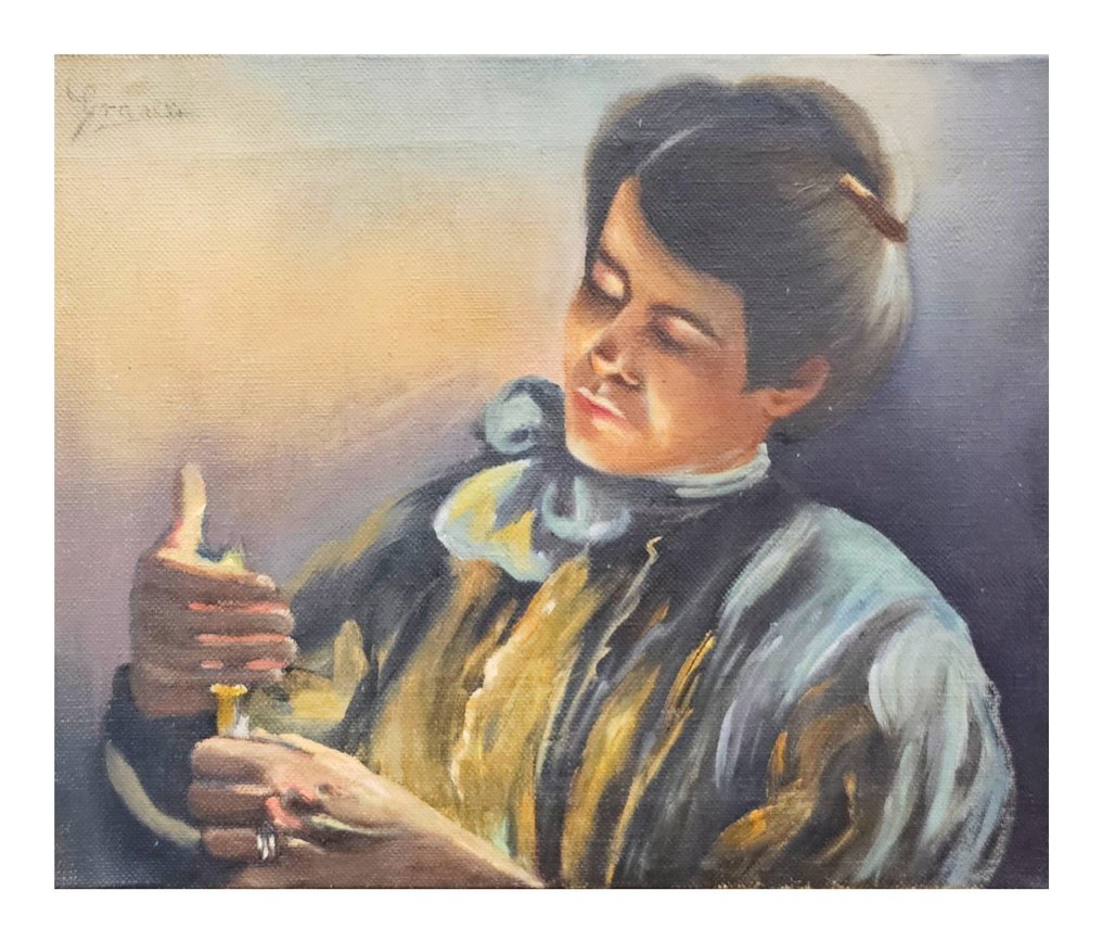 Lluís Graner Arrufi (1863- 1929) - Manner off - Retrato de una Dama - NO RESERVE #2.1