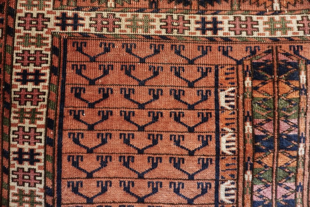 Inglês turcomano antigo - Tapete - 150 cm - 116 cm #3.2